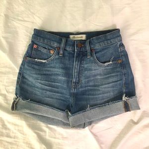 Madewell High Rise Denim Shorts
